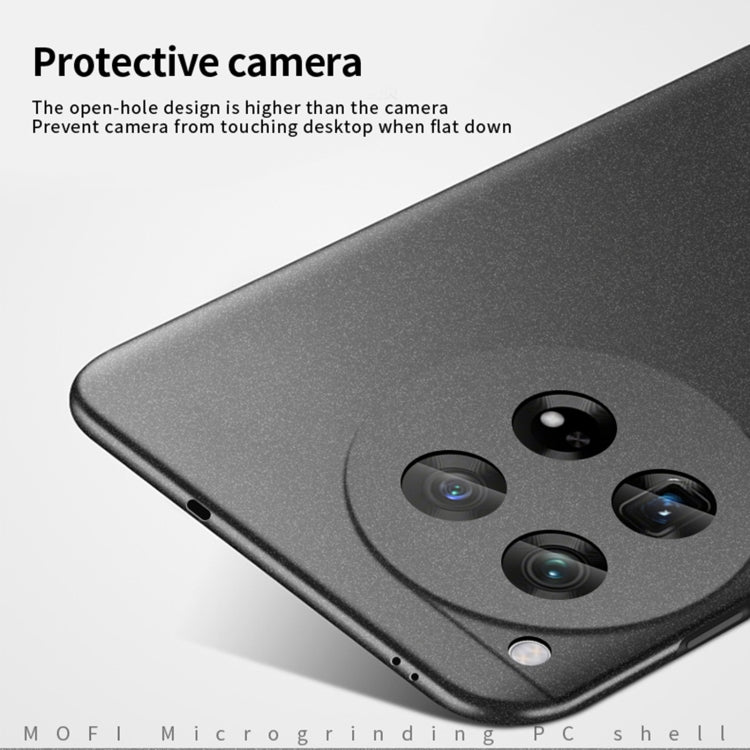 For OnePlus 12 MOFI Fandun Series Frosted PC Ultra-thin All-inclusive Phone Case(Gray)