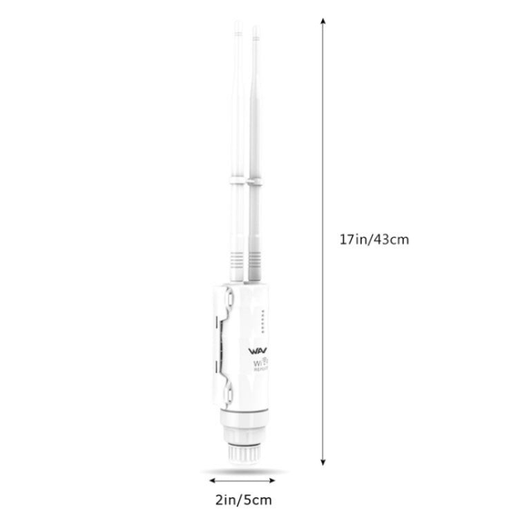 WAVLINK WN570HN2 With PoE Powered WAN/ AP / Repeater Mode 300Mbps Outdoor Router, Plug:AU Plug