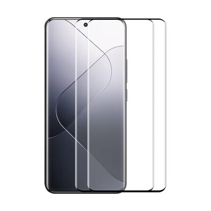 Pour Xiaomi 14 Pro 2pcs Film en Verre Trempé ENKAY Hat-Prince à Colle Pleine pour Pliage à Chaud