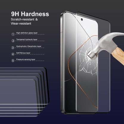 Pour Xiaomi 14 Pro 2pcs Film en Verre Trempé ENKAY Hat-Prince à Colle Pleine pour Pliage à Chaud