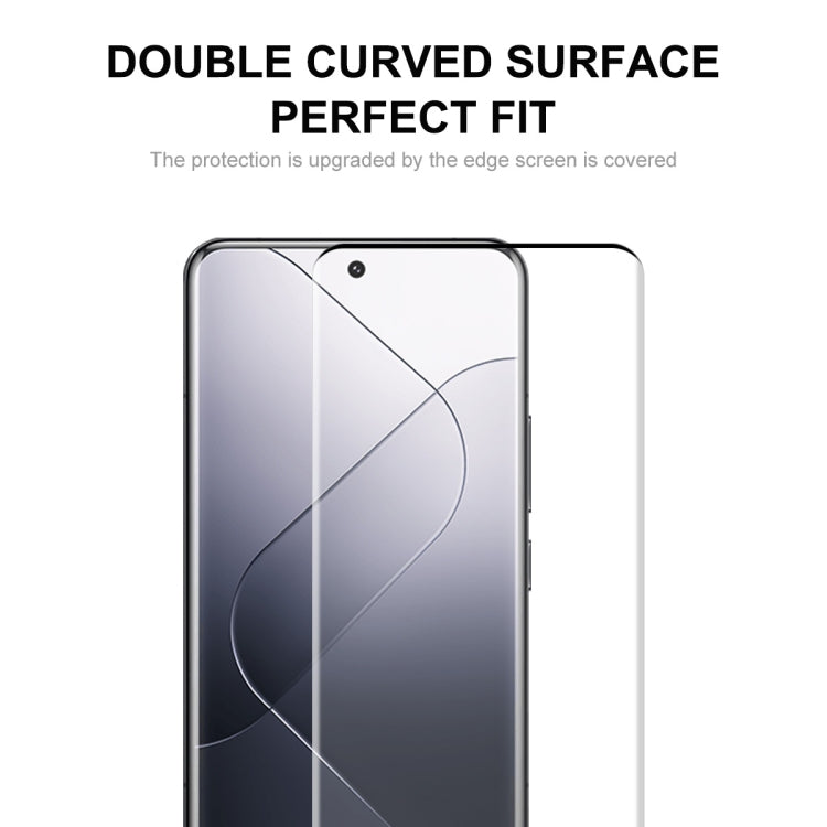 Pour Xiaomi 14 Pro 2pcs Film en Verre Trempé ENKAY Hat-Prince à Colle Pleine pour Pliage à Chaud