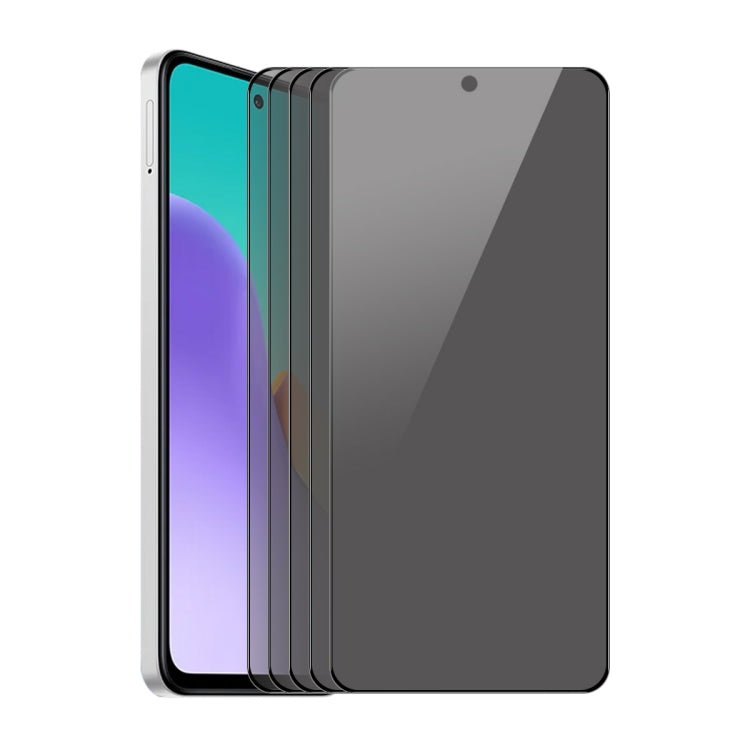 For Xiaomi Poco M6 Pro 5pcs ENKAY Hat-Prince 28 Degree Anti-peeping Privacy Silk Screen Tempered Glass Film