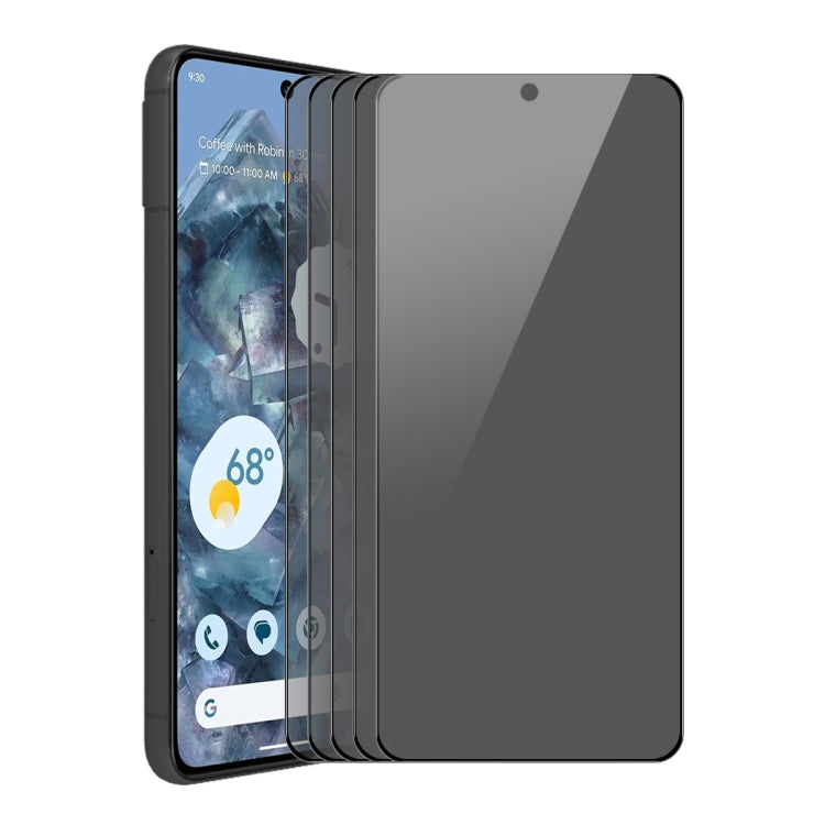 For Google Pixel 8 Pro 5pcs ENKAY Hat-Prince 28 Degree Anti-peeping Privacy Tempered Glass Film