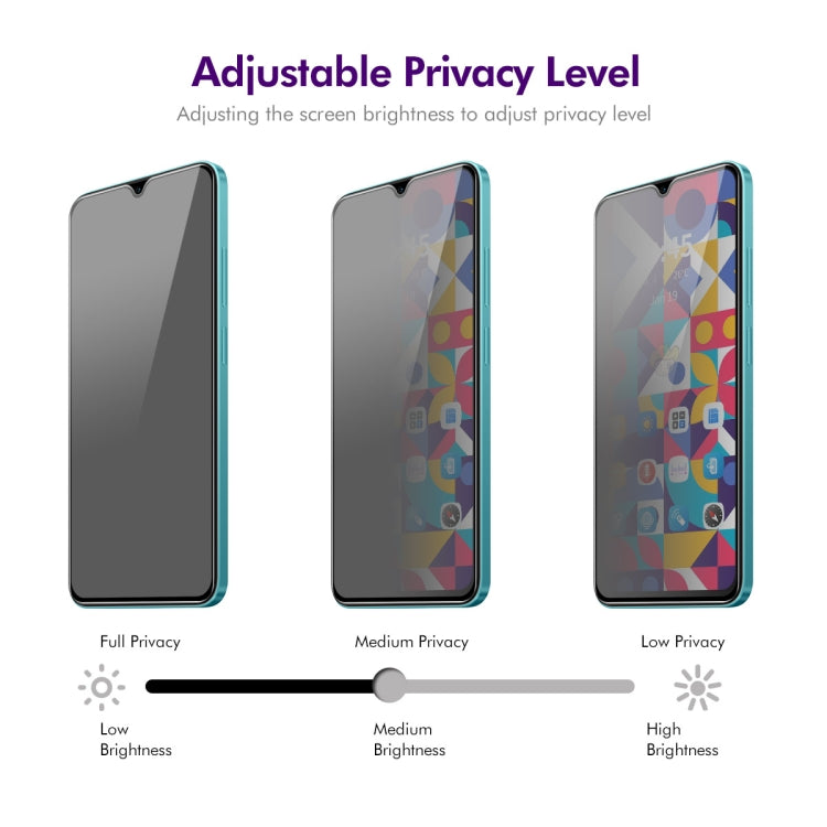 For Samsung Galaxy A25 5G ENKAY Hat-Prince 28 Degree Anti-peeping Privacy Silk Screen Tempered Glass Film