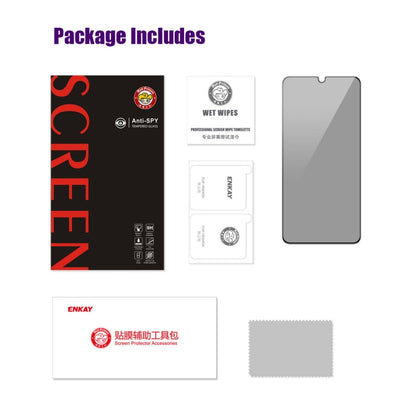 For Samsung Galaxy A06 4G ENKAY Hat-Prince 28 Degree Anti-peeping Privacy Silk Screen Tempered Glass Film