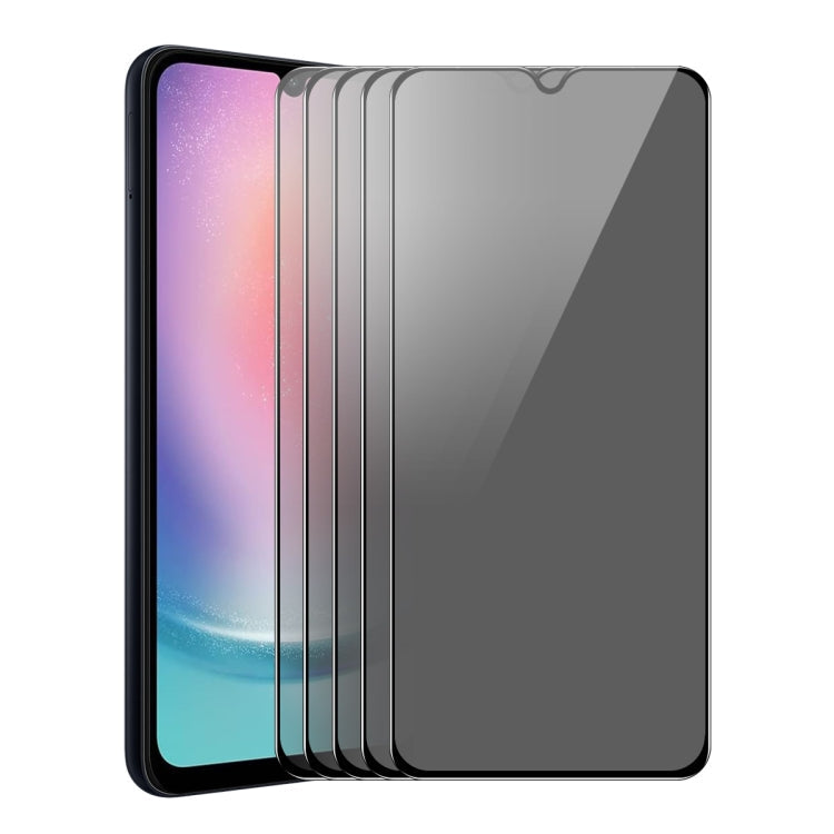 Pour Samsung Galaxy F34 5G / M54 5G 5 films en verre trempé de confidentialité anti-espionnage ENKAY Hat-Prince 28 degrés
