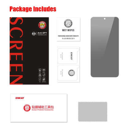 For Samsung Galaxy S24+ 5G ENKAY Hat-Prince 28 Degree Anti-peeping Privacy Tempered Glass Film