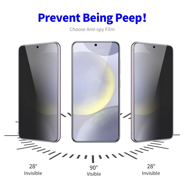 For Samsung Galaxy S24 5G 2pcs ENKAY Hat-Prince 28 Degree Anti-peeping Privacy Tempered Glass Film