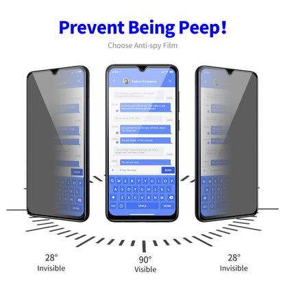 For Samsung Galaxy F34 5G / M54 5G 5pcs ENKAY Hat-Prince 28 Degree Anti-peeping Privacy Tempered Glass Film