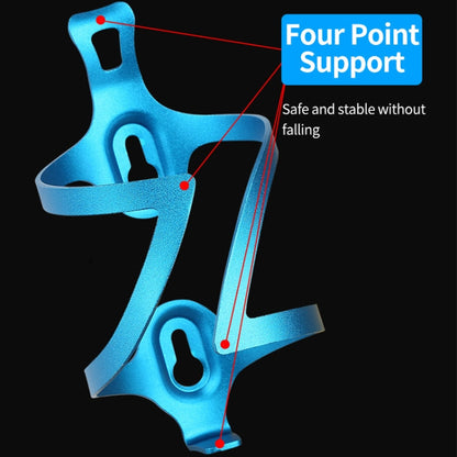 Without Rotation Base JUNSUNMAY Bike Cup Holder Cages Bicycle Water Bottle Aluminum Alloy Bracket(Black)