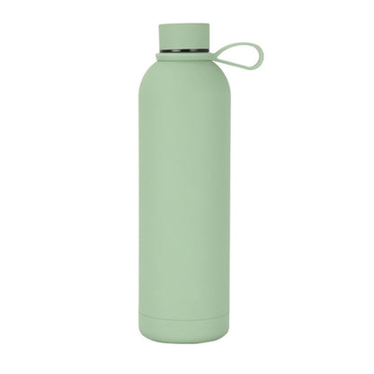 JUNSUNMAY Candy Colored Coating 304 Stainless Steel Water Vacuum Bottle, Capacity:500ml(Green)