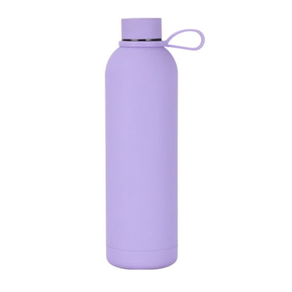 JUNSUNMAY Candy Colored Coating 304 Stainless Steel Water Vacuum Bottle, Capacity:750ml(Purple)