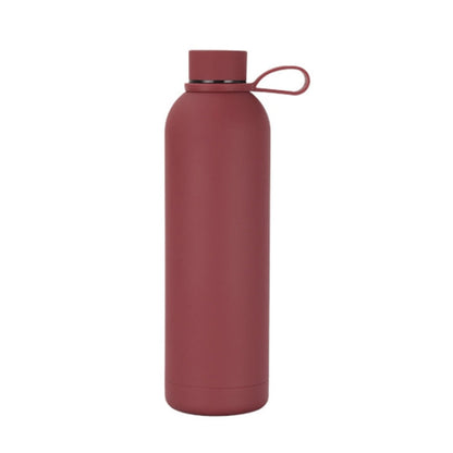 Bouteille isotherme en acier inoxydable 304 JUNSUNMAY, revêtement coloré bonbon, capacité : 750 ml (rouge violacé)