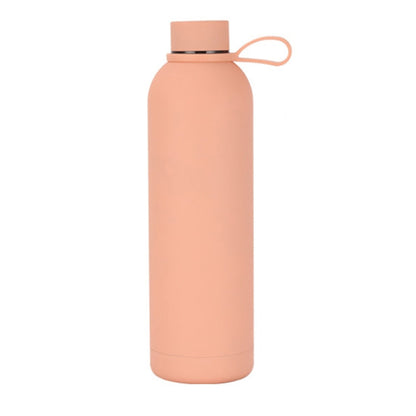 Bouteille d'eau isotherme en acier inoxydable 304 JUNSUNMAY, revêtement coloré bonbon, capacité : 1000 ml (rose)