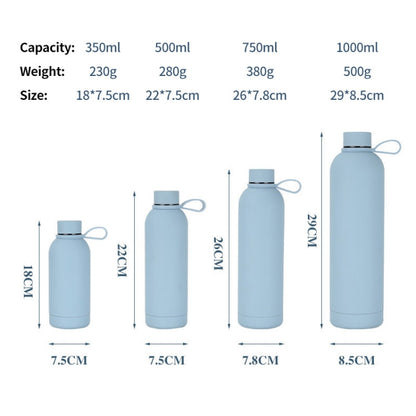 Bouteille thermos en acier inoxydable 304 de couleur bonbon JUNSUNMAY, capacité : 750 ml (bleu foncé)