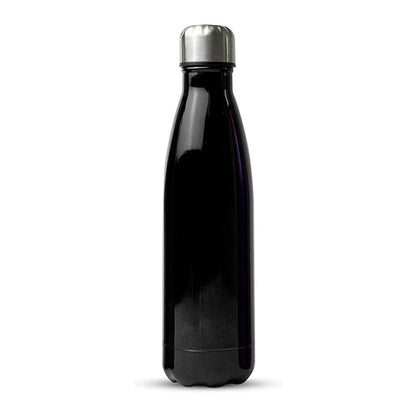 JUNSUNMAY 304 Stainless Steel Double-layer Vacuum Insulated Water Bottle, Capacity:350ml(Black)