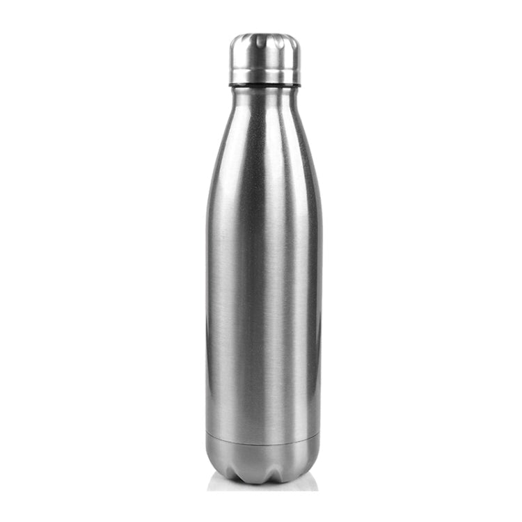 JUNSUNMAY 304 Stainless Steel Double-layer Vacuum Insulated Water Bottle, Capacity:750ml(Steel Color)