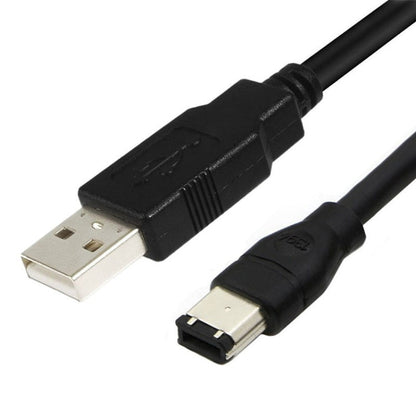 Câble adaptateur convertisseur JUNSUNMAY Firewire IEEE 1394 6 broches mâle vers USB 2.0 mâle, longueur : 4,5 m