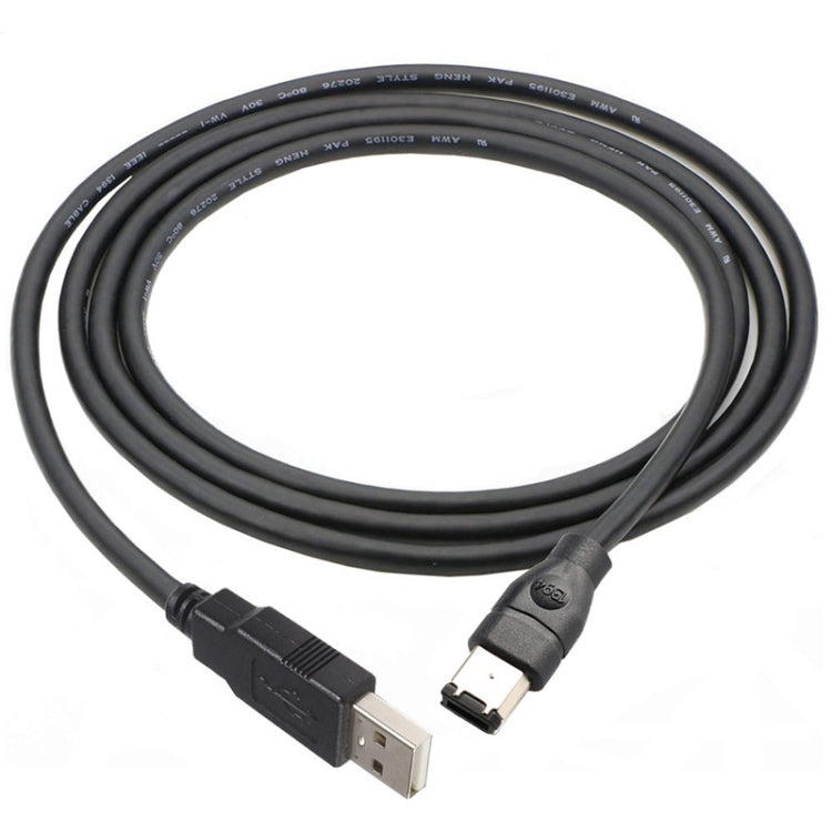 Câble adaptateur convertisseur JUNSUNMAY Firewire IEEE 1394 6 broches mâle vers USB 2.0 mâle, longueur : 4,5 m