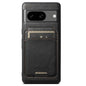 For Google Pixel 8 Suteni H15 Oil Eax Leather Detachable Wallet Back Phone Case(Black)