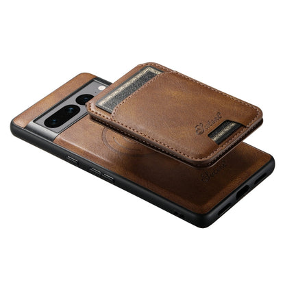 For Google Pixel 7 Pro Suteni H15 Oil Eax Leather Detachable Wallet Back Phone Case(Black)