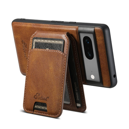 For Google Pixel 7 Suteni H15 Oil Eax Leather Detachable Wallet Back Phone Case(Red)