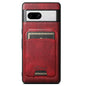 Pour Google Pixel 8a Suteni H15 Huile Eax Étui de téléphone à dos portefeuille détachable en cuir (rouge)