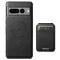 For Google Pixel 10 Pro XL Suteni H15 Oil Eax Leather Detachable Wallet Back Phone Case(Black)