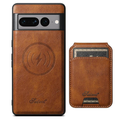 For Google Pixel 10 Pro XL Suteni H15 Oil Eax Leather Detachable Wallet Back Phone Case(Brown)