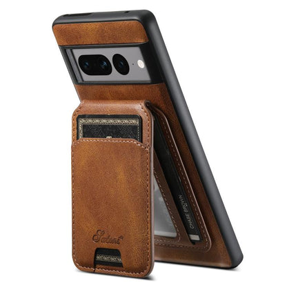 For Google Pixel 10 Suteni H15 Oil Eax Leather Detachable Wallet Back Phone Case(Red)