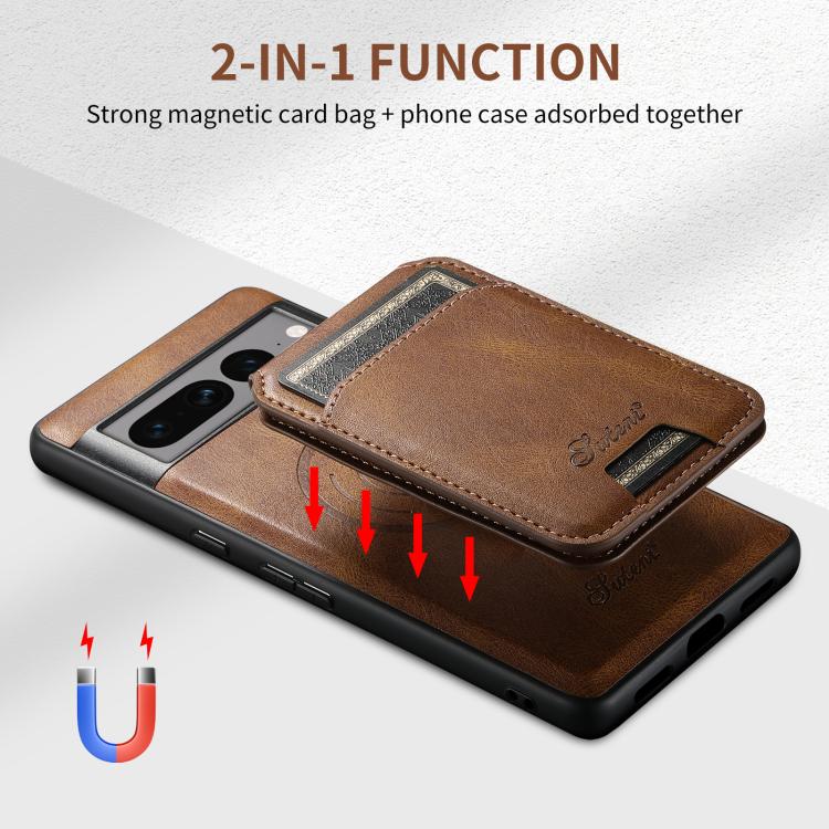 For Google Pixel 10 Suteni H15 Oil Eax Leather Detachable Wallet Back Phone Case(Red)
