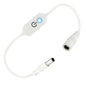 JUNSUNMAY Variateur de lumière tactile en ligne à LED DC 5.5mmx2.5mm pour couleur unique, longueur 30cm (Blanc)