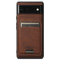 For Google Pixel 6 Suteni H16 Litchi Texture Leather Detachable Wallet Back Phone Case(Brown)