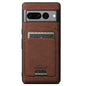 For Google Pixel 10 Pro XL Suteni H16 Litchi Texture Leather Detachable Wallet Back Phone Case(Brown)