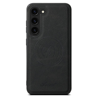 For Samsung Galaxy S24 5G Suteni H16 Litchi Texture Leather Detachable Wallet Back Phone Case(Black)