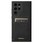 For Samsung Galaxy S24 Ultra 5G Suteni H16 Litchi Texture Leather Detachable Wallet Back Phone Case(Black)
