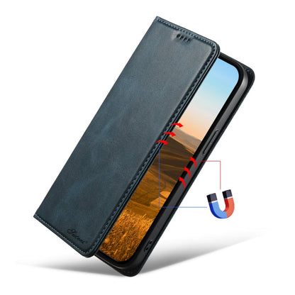 For iPhone 15 Plus Suteni J02 Oil Wax Wallet Leather Phone Case(Blue)
