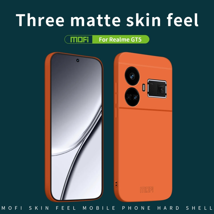 Pour Realme GT5 Coque de téléphone tout compris en PC, série MOFI Qin (rose)