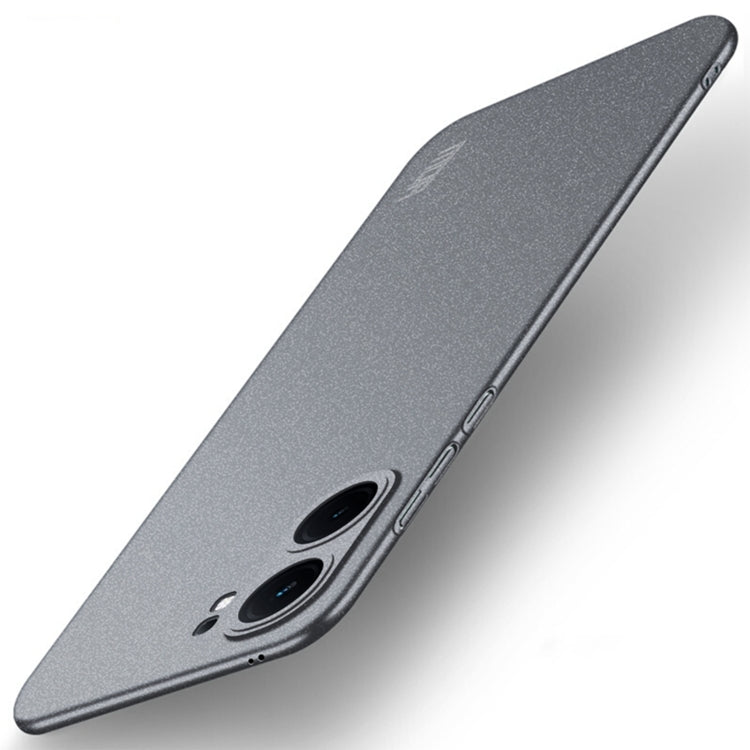 Pour vivo iQOO Neo9 / Neo9 Pro Coque de Téléphone Ultra-fine Tout Compris en PC Givré Série MOFI Fandun (Gris)