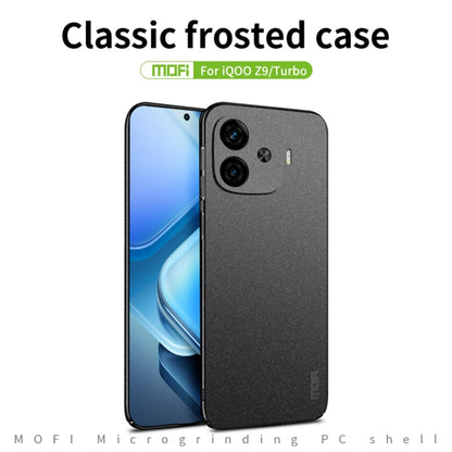 For vivo iQOO Z9 Turbo / iQOO Z9 MOFI Fandun Series Frosted PC Ultra-thin All-inclusive Phone Case(Black)