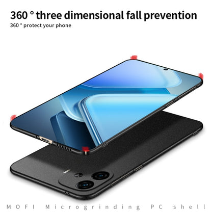 For vivo iQOO Z9 Turbo / iQOO Z9 MOFI Fandun Series Frosted PC Ultra-thin All-inclusive Phone Case(Black)
