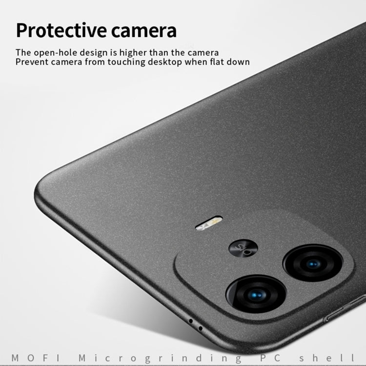 For vivo iQOO Z9 Turbo / iQOO Z9 MOFI Fandun Series Frosted PC Ultra-thin All-inclusive Phone Case(Gray)