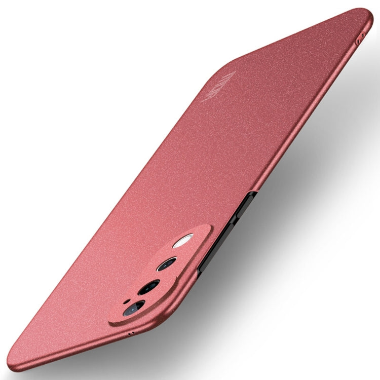 Pour vivo S19 Pro MOFI Série Fandun Coque de téléphone ultra-fine tout compris en PC dépoli (Rouge)