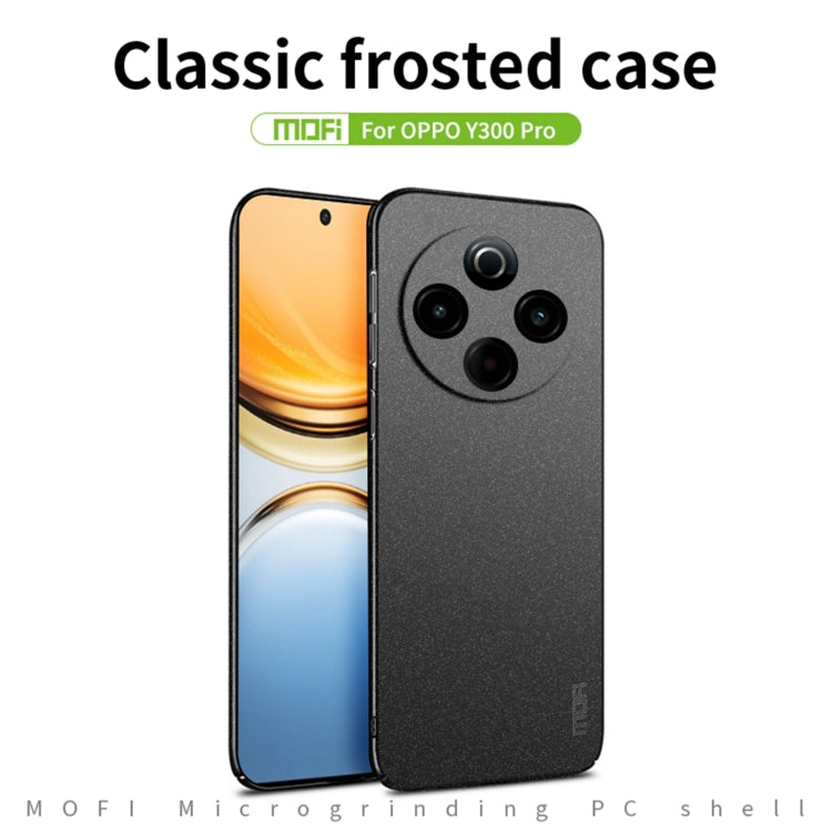 For vivo Y300 Pro MOFI Fandun Series Frosted PC Ultra-thin All-inclusive Phone Case(Gray)