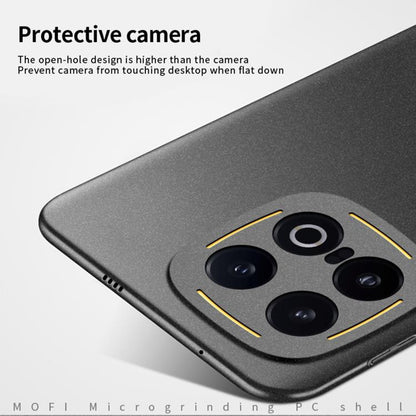 Pour vivo iQOO 13 MOFI Fandun Series Coque de téléphone tout compris ultra-mince en PC givré (Noir)