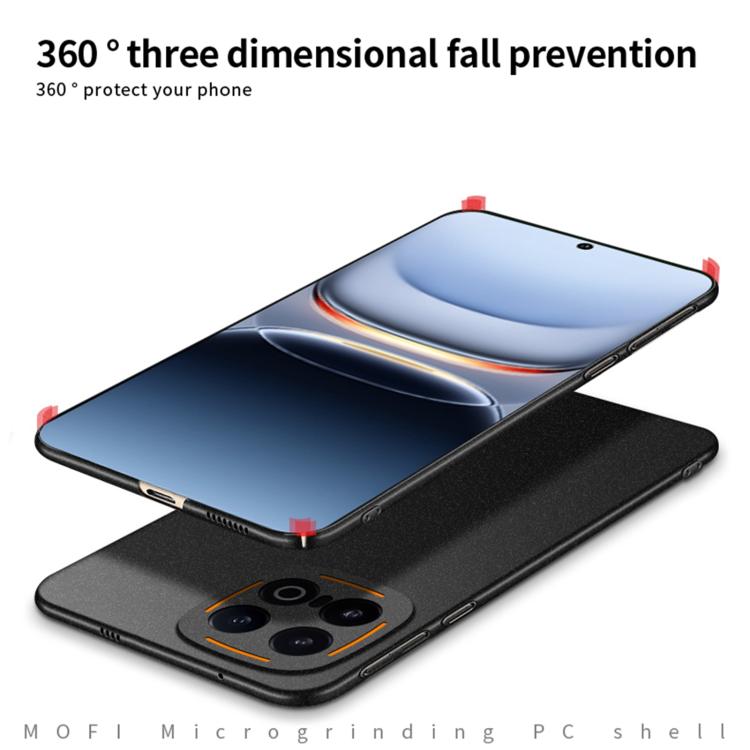 Pour vivo iQOO 13 MOFI Fandun Series Coque de téléphone ultra-mince tout compris en PC dépoli (gris)