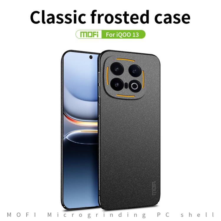 Pour vivo iQOO 13 MOFI Fandun Series Coque de téléphone ultra-mince tout compris en PC dépoli (Rouge)