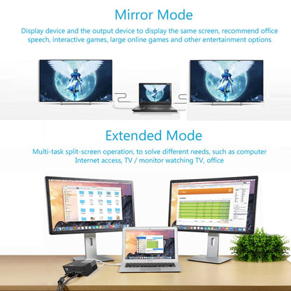 WAVLINK WL-UG39DK3 Fast Charging Gigabit Ethernet Dual Display Video Dock USB 3.0 Hub, Plug:AU Plug