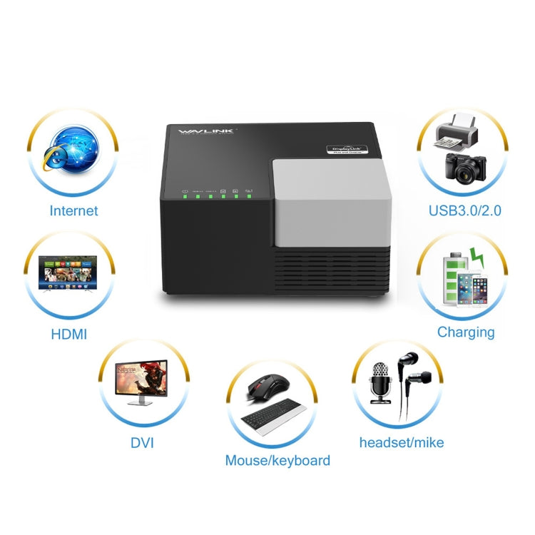 WAVLINK WL-UG39DK3 Fast Charging Gigabit Ethernet Dual Display Video Dock USB 3.0 Hub, Plug:AU Plug