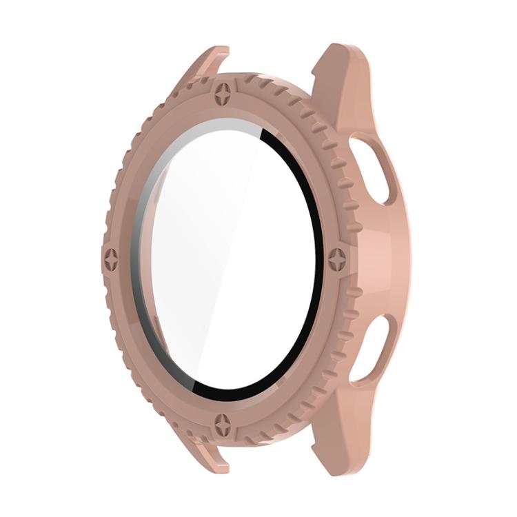 Pour Xiaomi Watch S3 ENKAY Hat-Prince Film de protection d'écran en verre trempé à couverture complète intégré avec coque de protection en PC (rose)